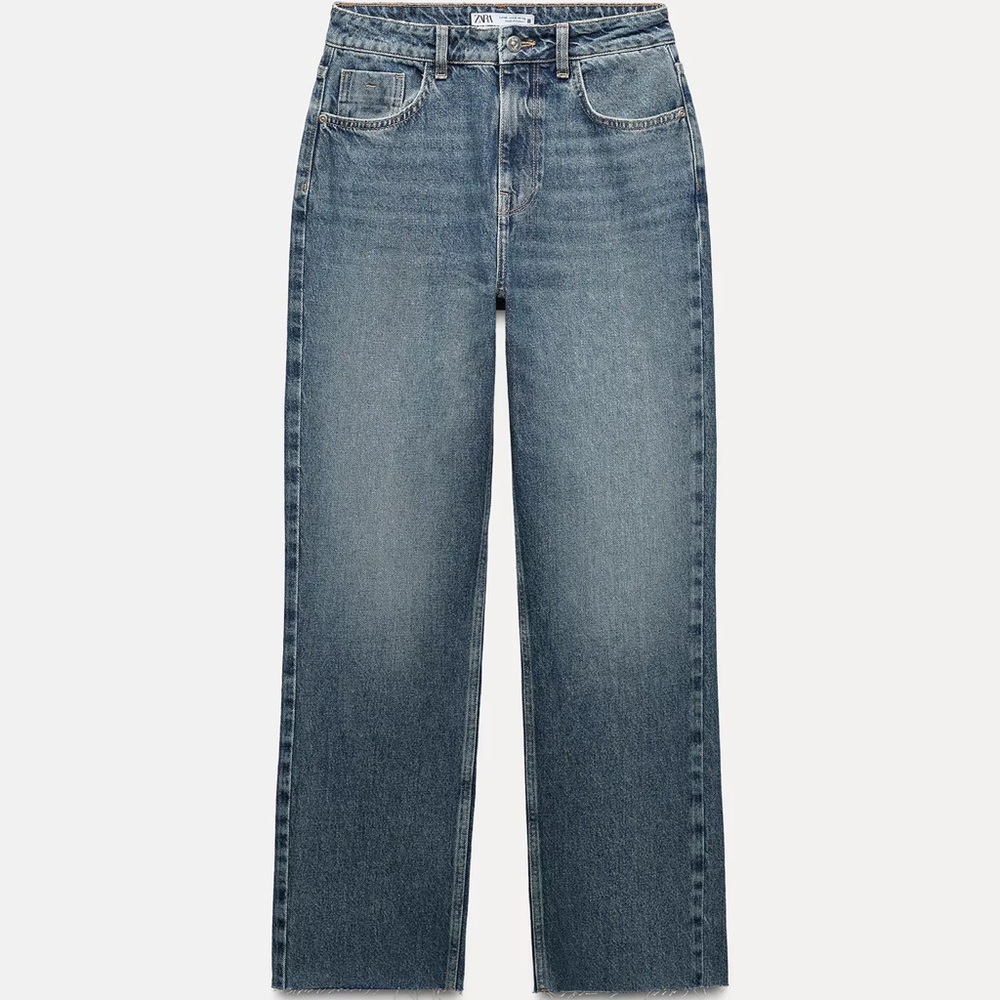 Zara Straight Cut High Waist Jeans